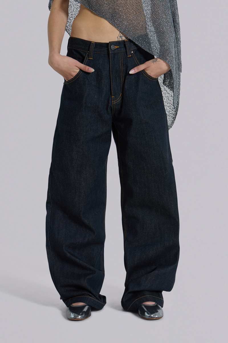 Jaded London Indigo Axis Jeans Blue