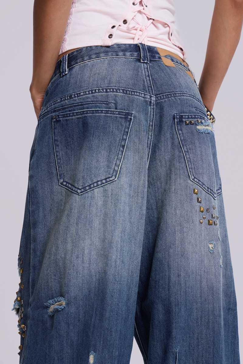 Jaded London Jewel XL Colossus Jeans Blue