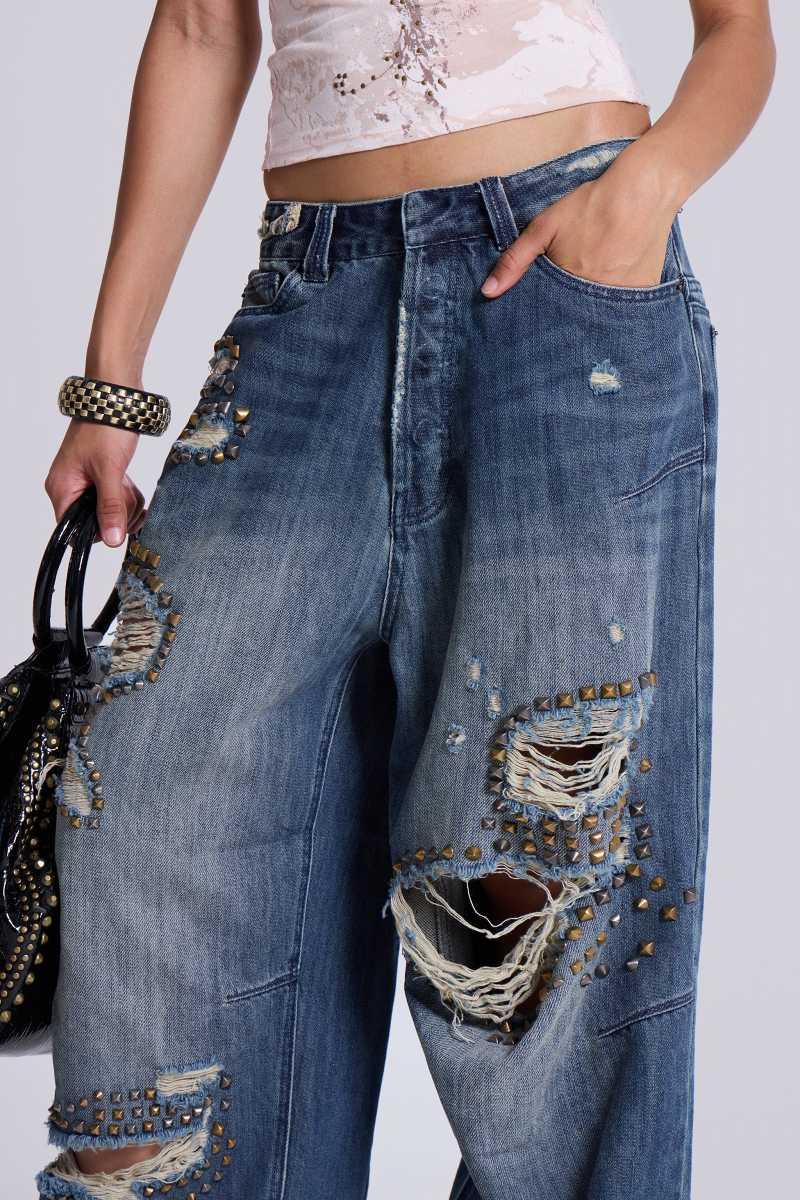 jaded london Jewel XL Colossus Jeans Blue
