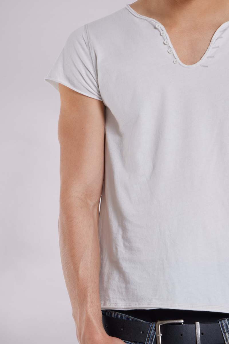 Jaded London Kerri Henley T Shirt White