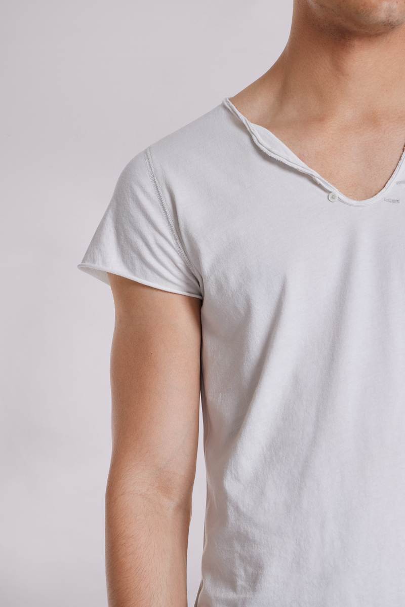 Jaded London Kerri Henley T Shirt White