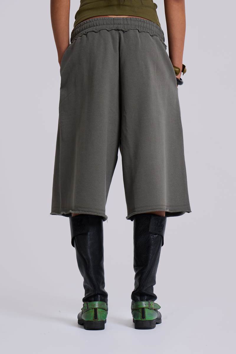 Jaded London Khaki Monster Shorts Khaki