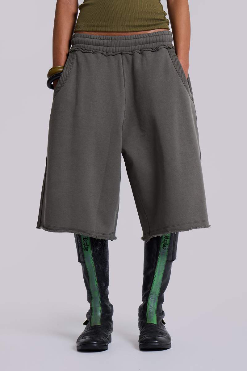 jaded london Khaki Monster Shorts Khaki