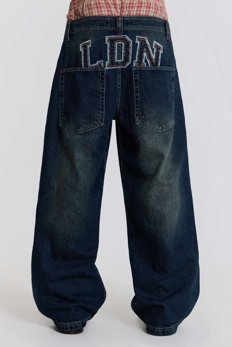 Jaded London LDN Colossus Jeans Blue