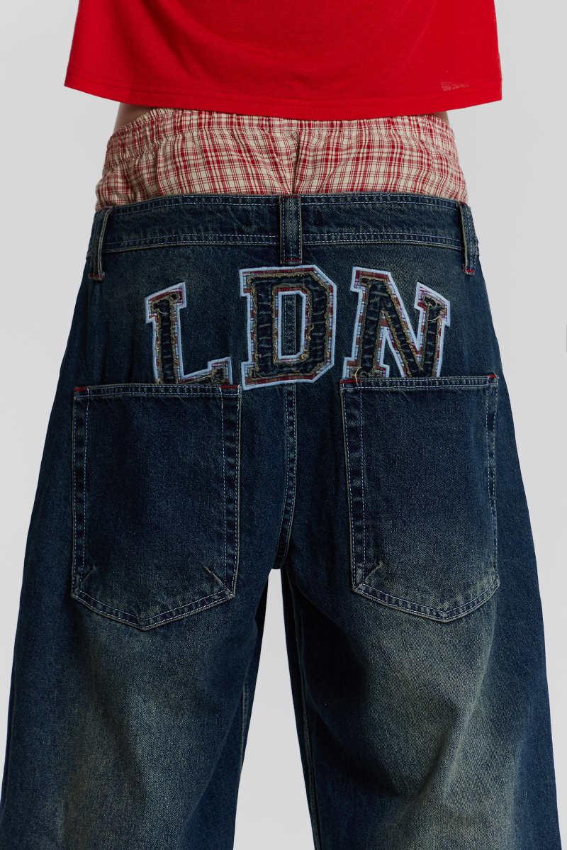Jaded London LDN Colossus Jeans Blue