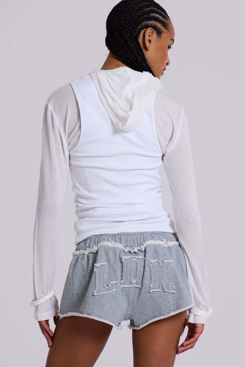 Jaded London LDN Mini Monster Shorts Grey