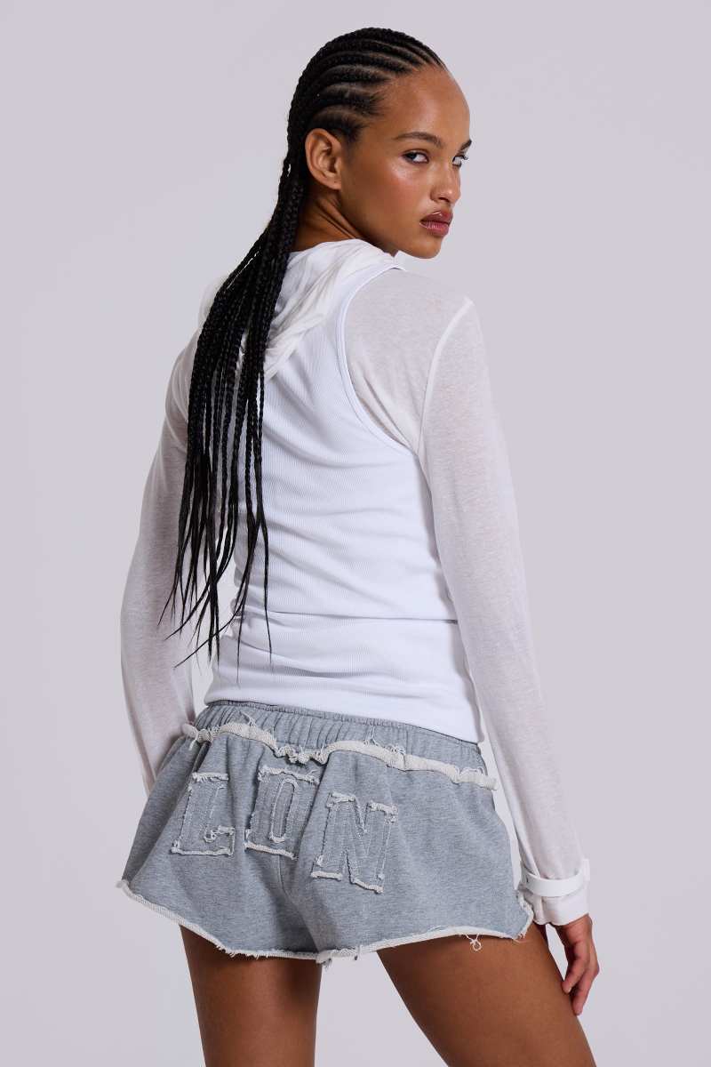 jaded london LDN Mini Monster Shorts Grey