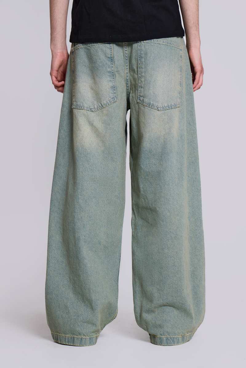 Jaded London Light Wash Colossus Fit Jeans Blue