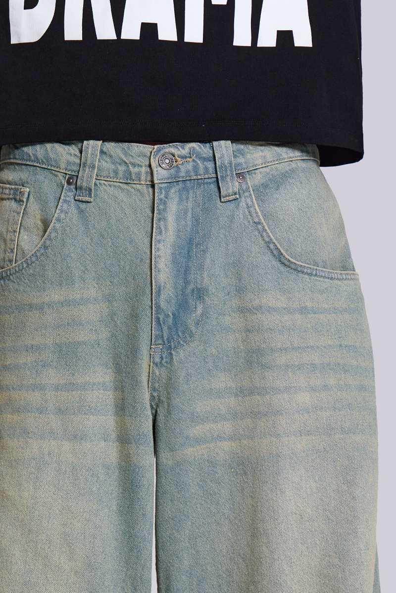 Jaded London Light Wash Colossus Fit Jeans Blue