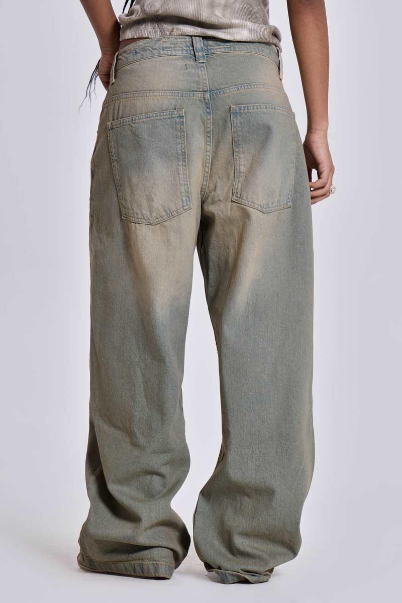 Jaded London Light Wash Colossus Jeans Blue