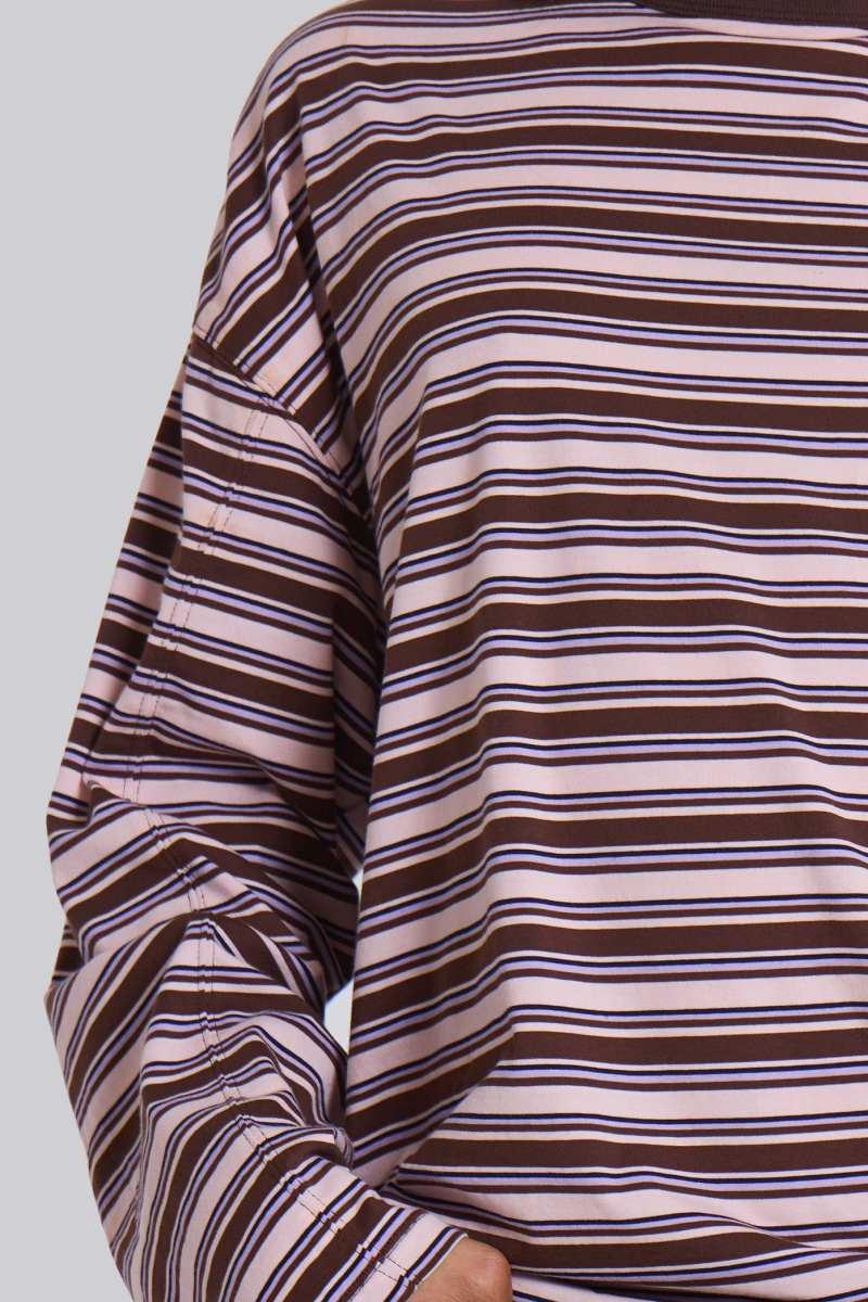 Jaded London Matilda Stripe Long Sleeve Top Multi