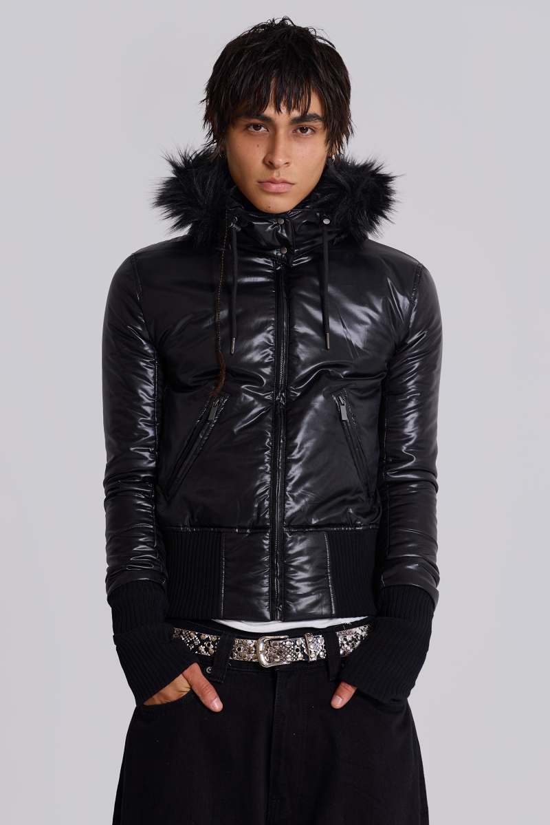 Jaded London Mercury Puffer Jacket Black