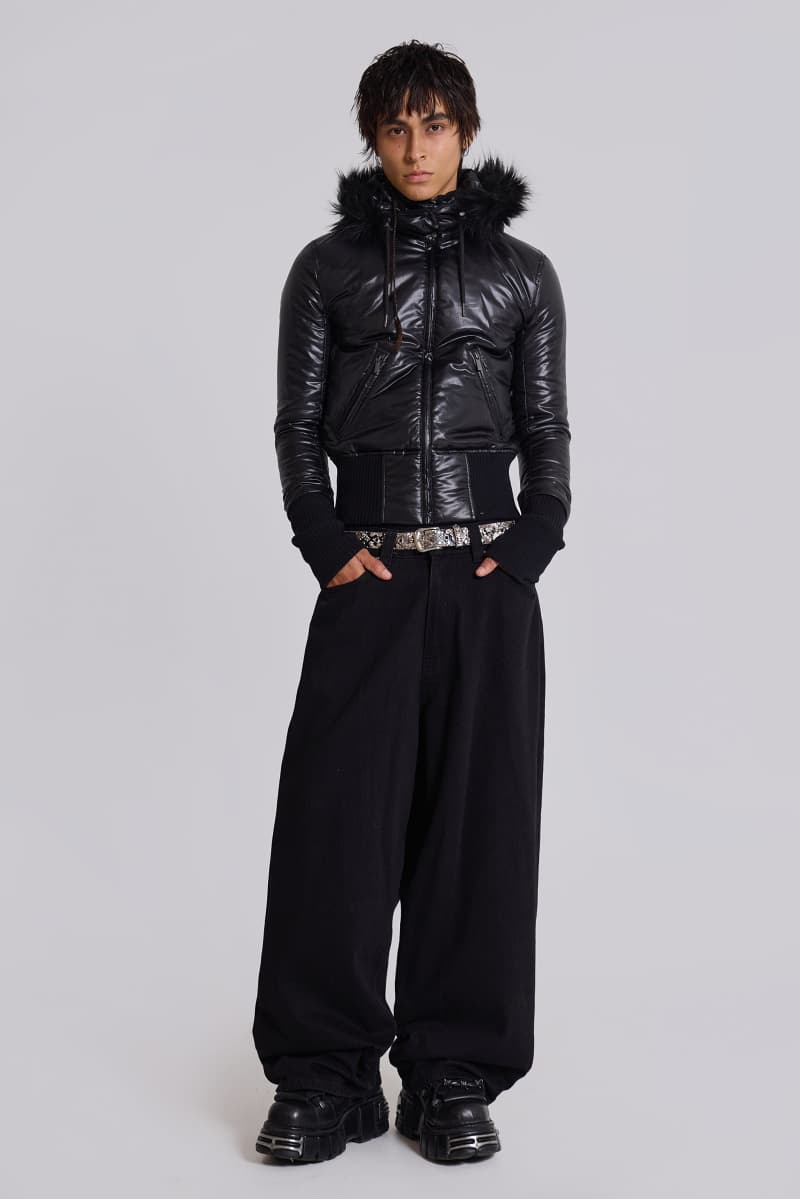 Jaded London Mercury Puffer Jacket Black