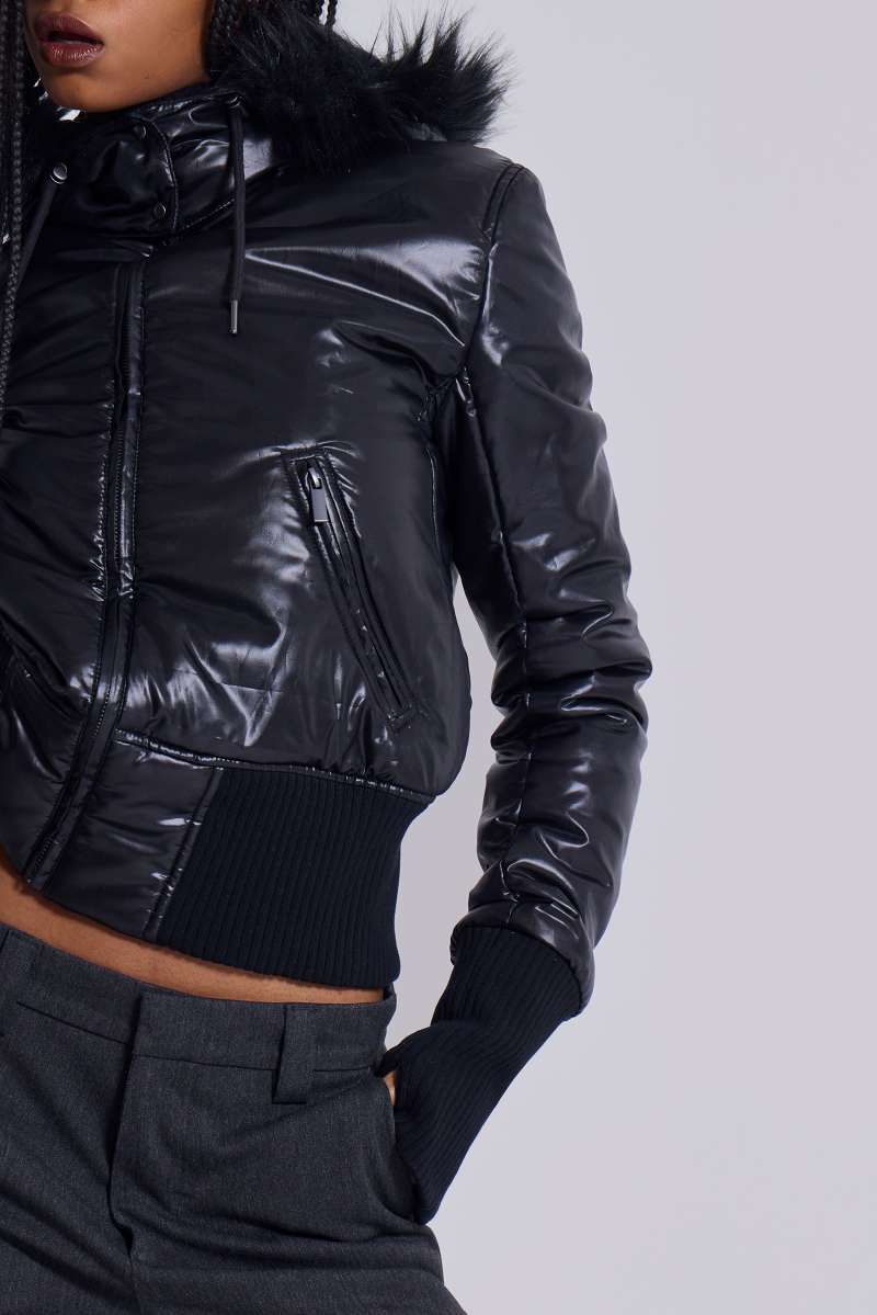 Jaded London Mercury Puffer Jacket Black