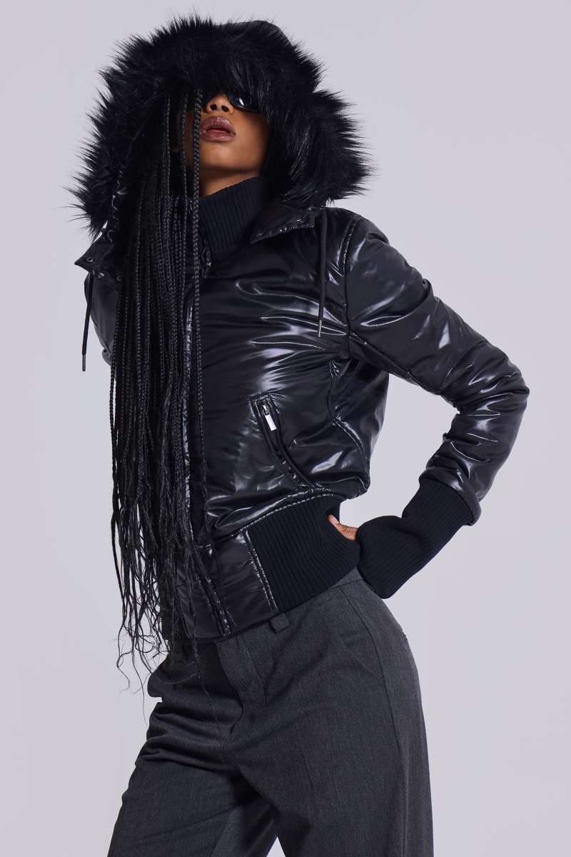 Jaded London Mercury Puffer Jacket Black