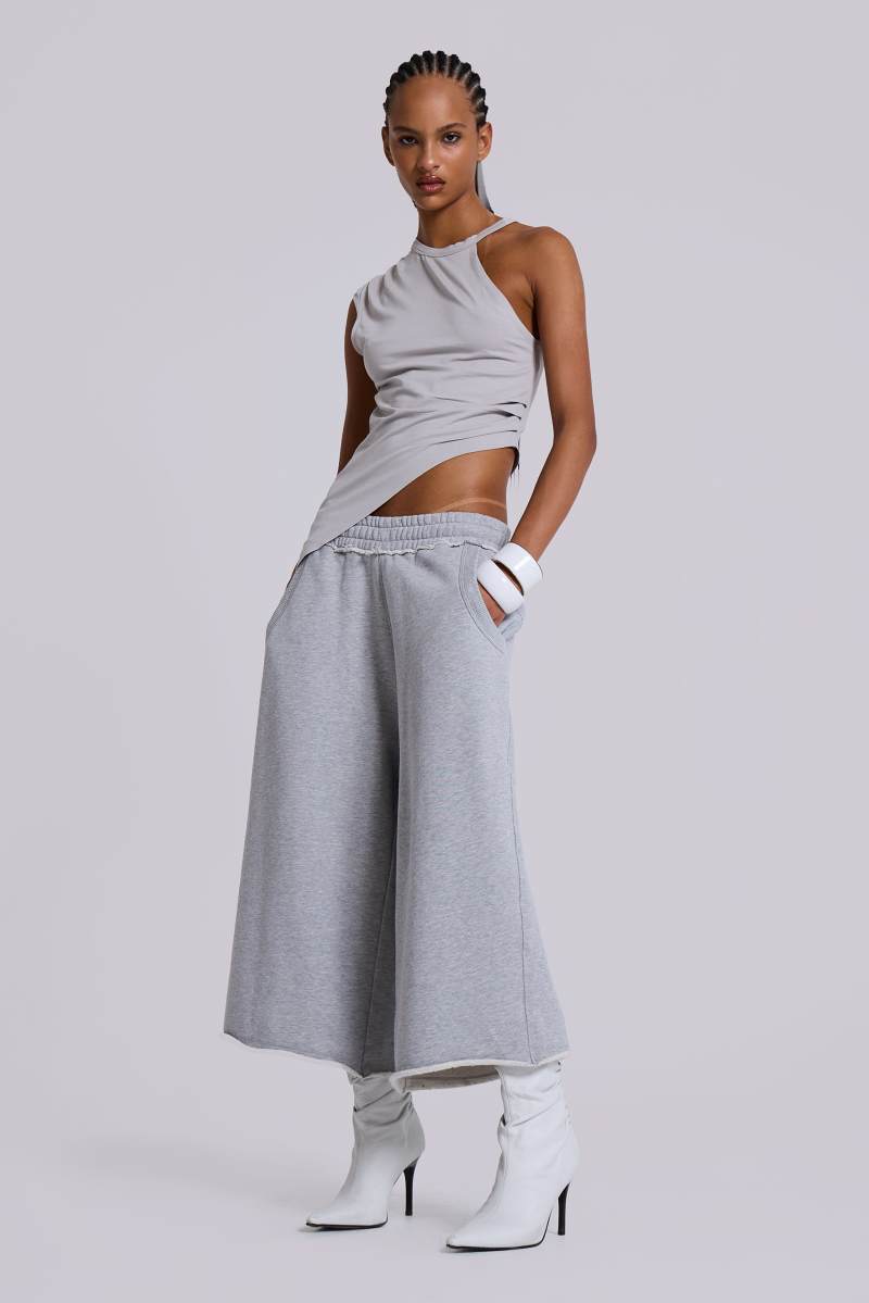 Jaded London Monster 3/4 Grey Marl Shorts Grey