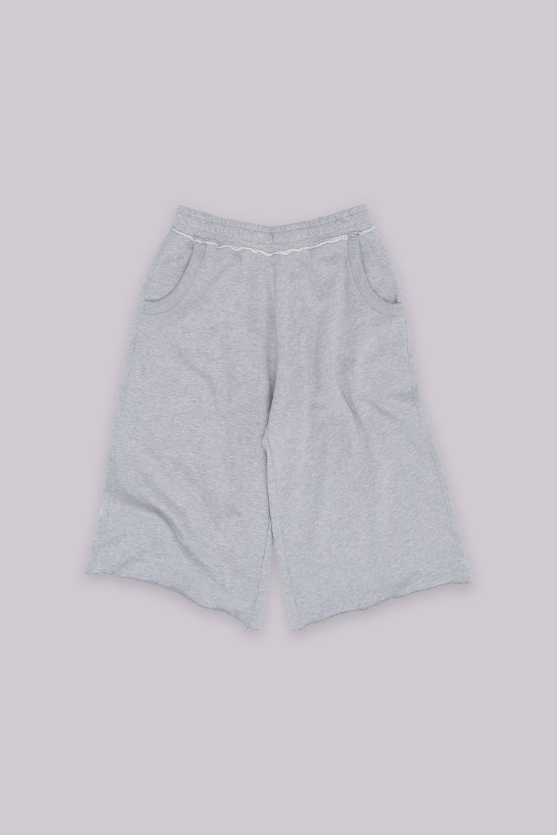 jaded london Monster 3/4 Grey Marl Shorts Grey