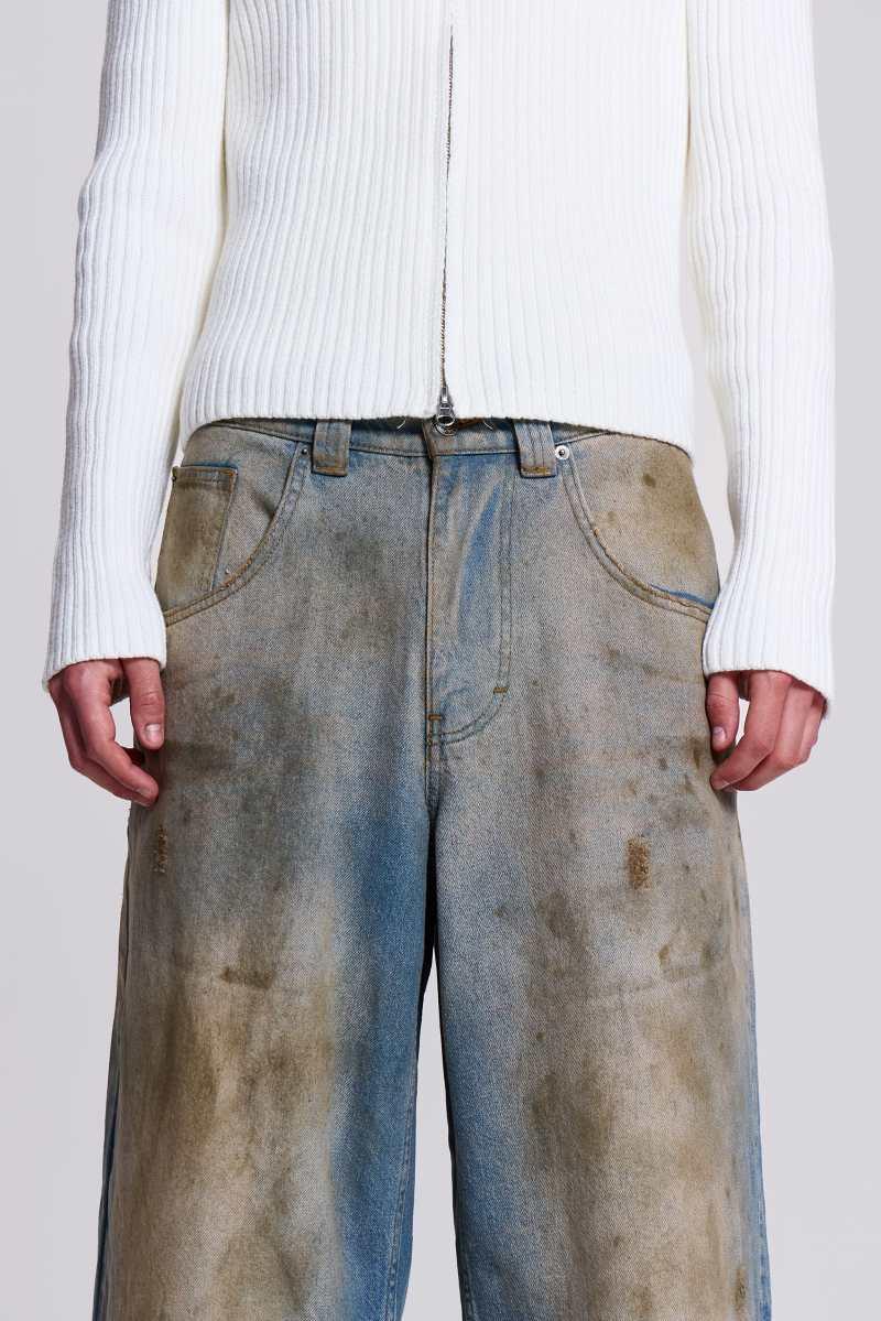 Jaded London Mud Wash Colossus Jeans Blue