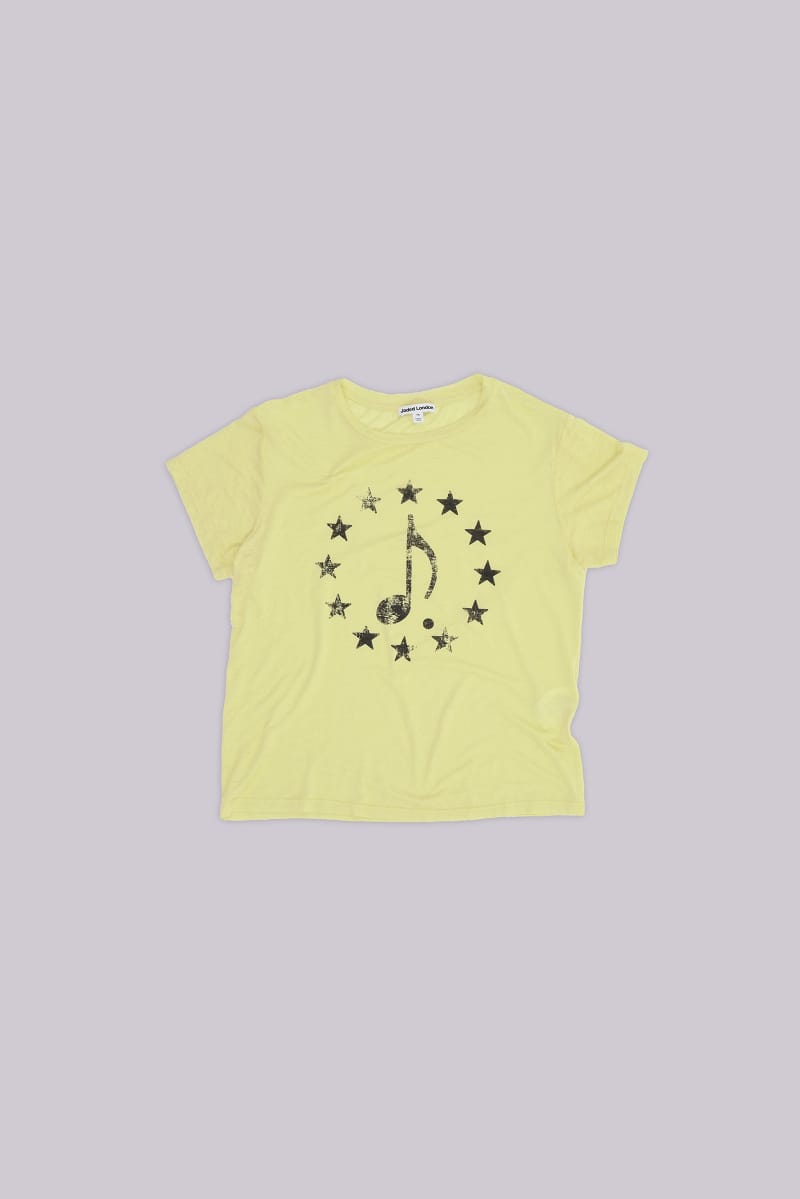 jaded london Music Yellow T Shirt Yellow