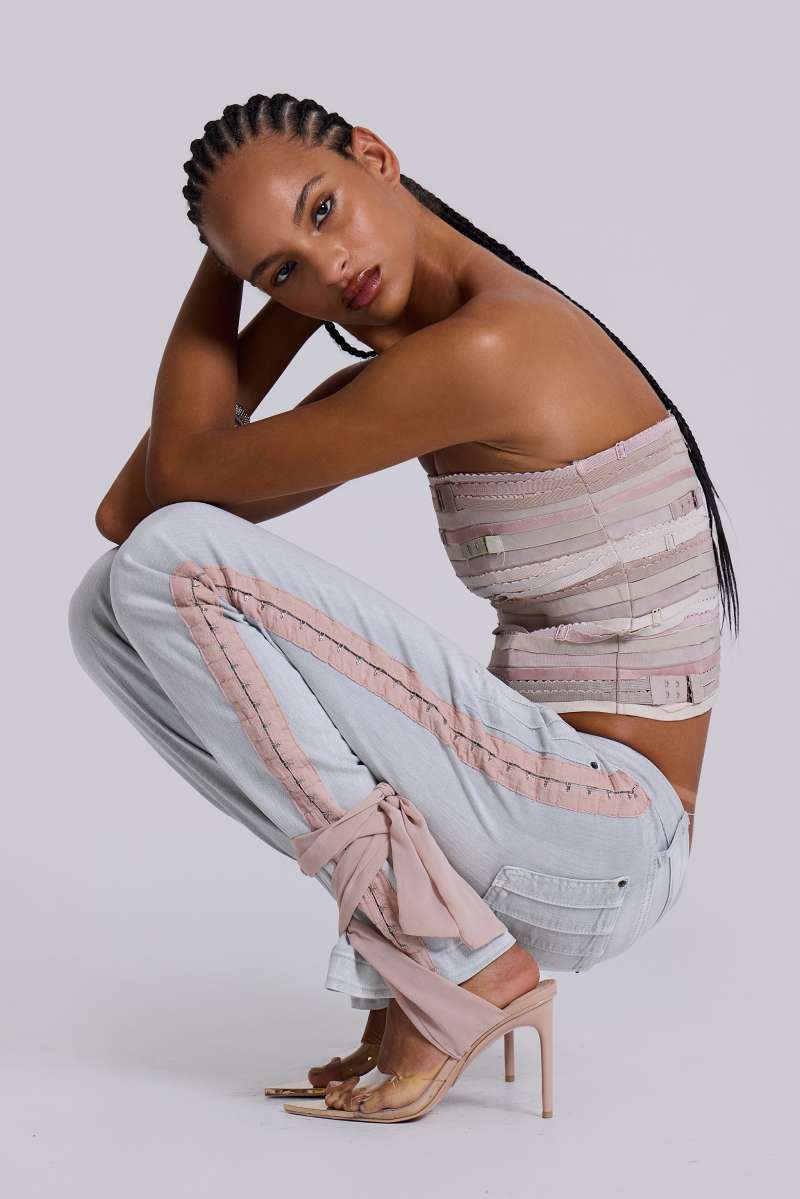 jaded london Nadia Bootcut Cooper Jeans Blue