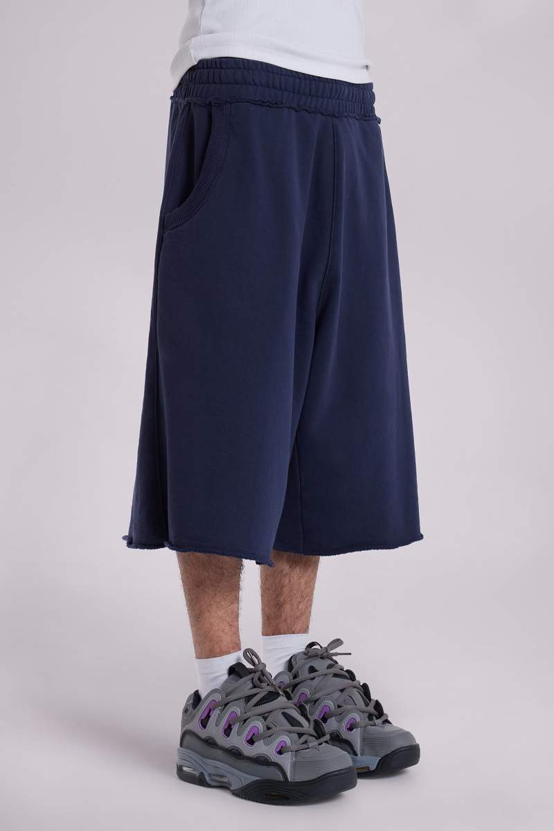 Jaded London Navy Monster Shorts Khaki