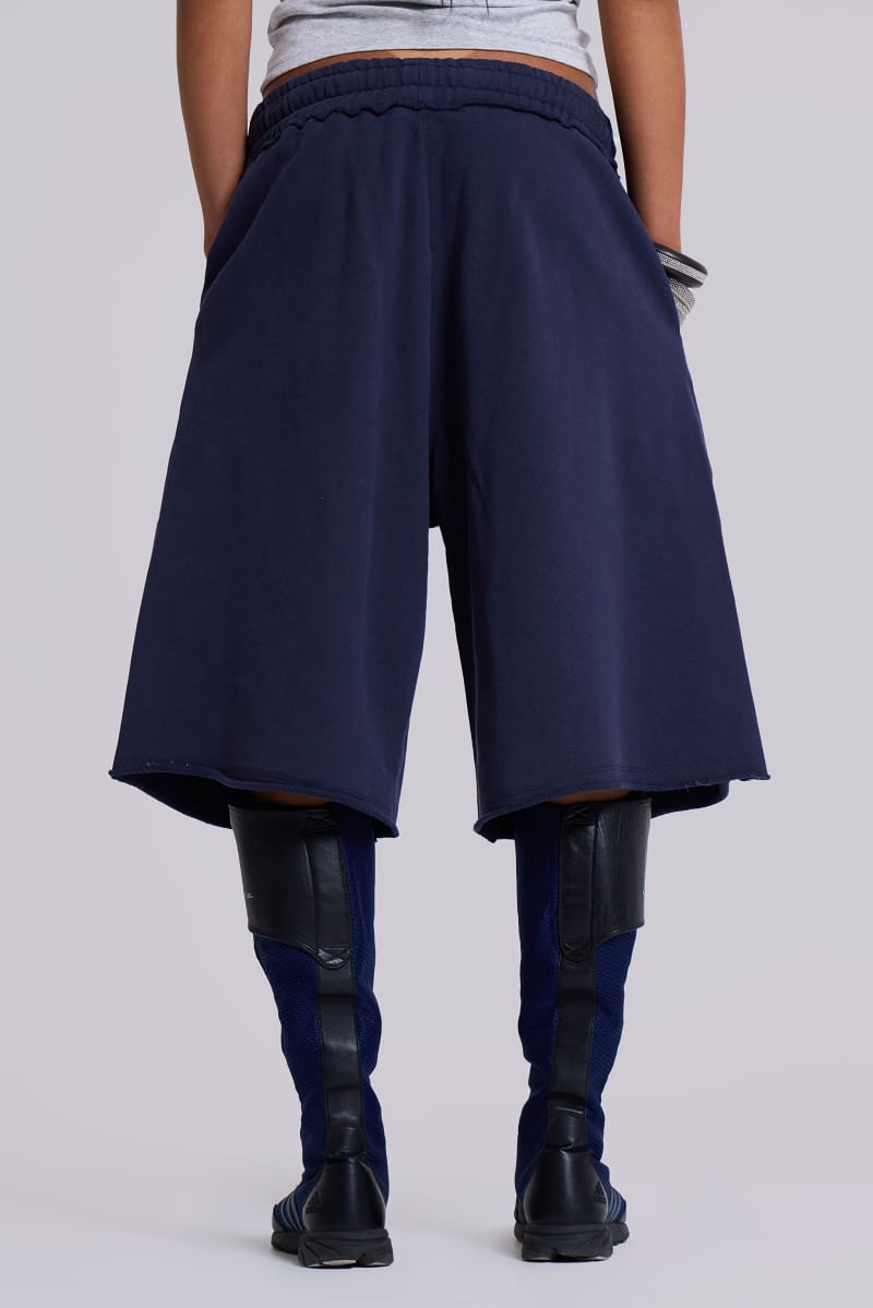 Jaded London Navy Monster Shorts Navy