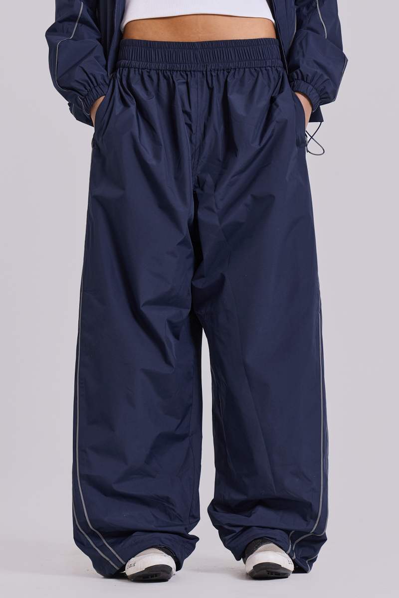 jaded london Navy Vapor Tracksuit Bottoms Navy