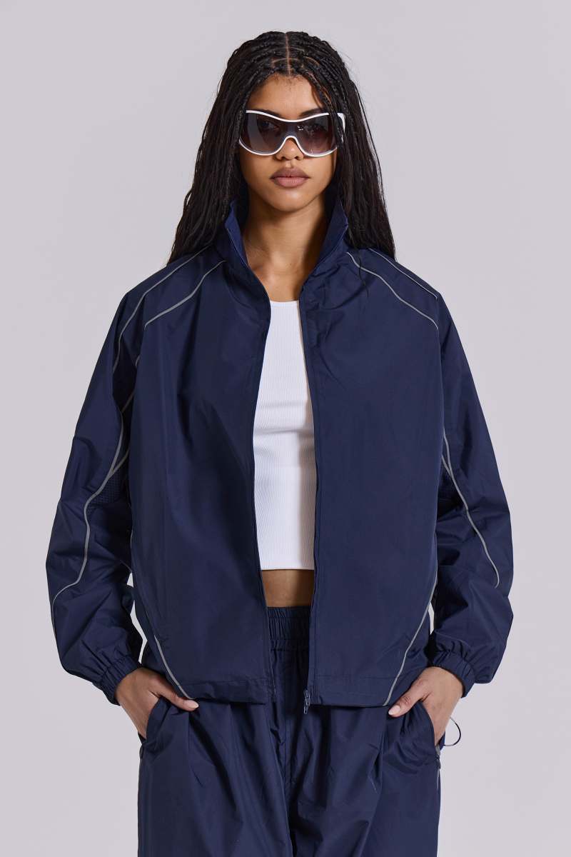 Jaded London Navy Vapor Tracksuit Top Navy