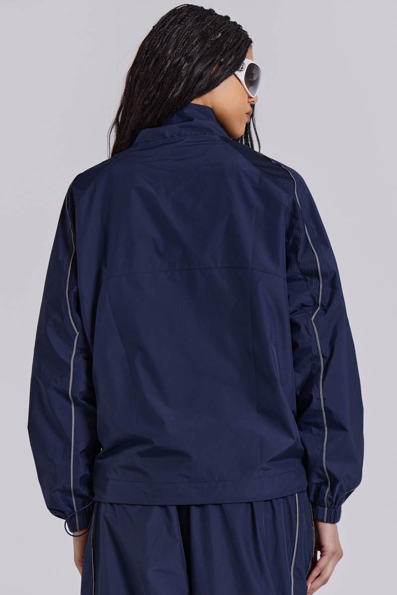 Jaded London Navy Vapor Tracksuit Top Navy