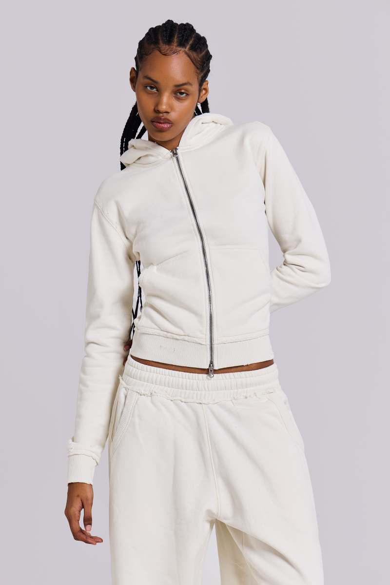 jaded london Off White Mini Monster Hoodie White