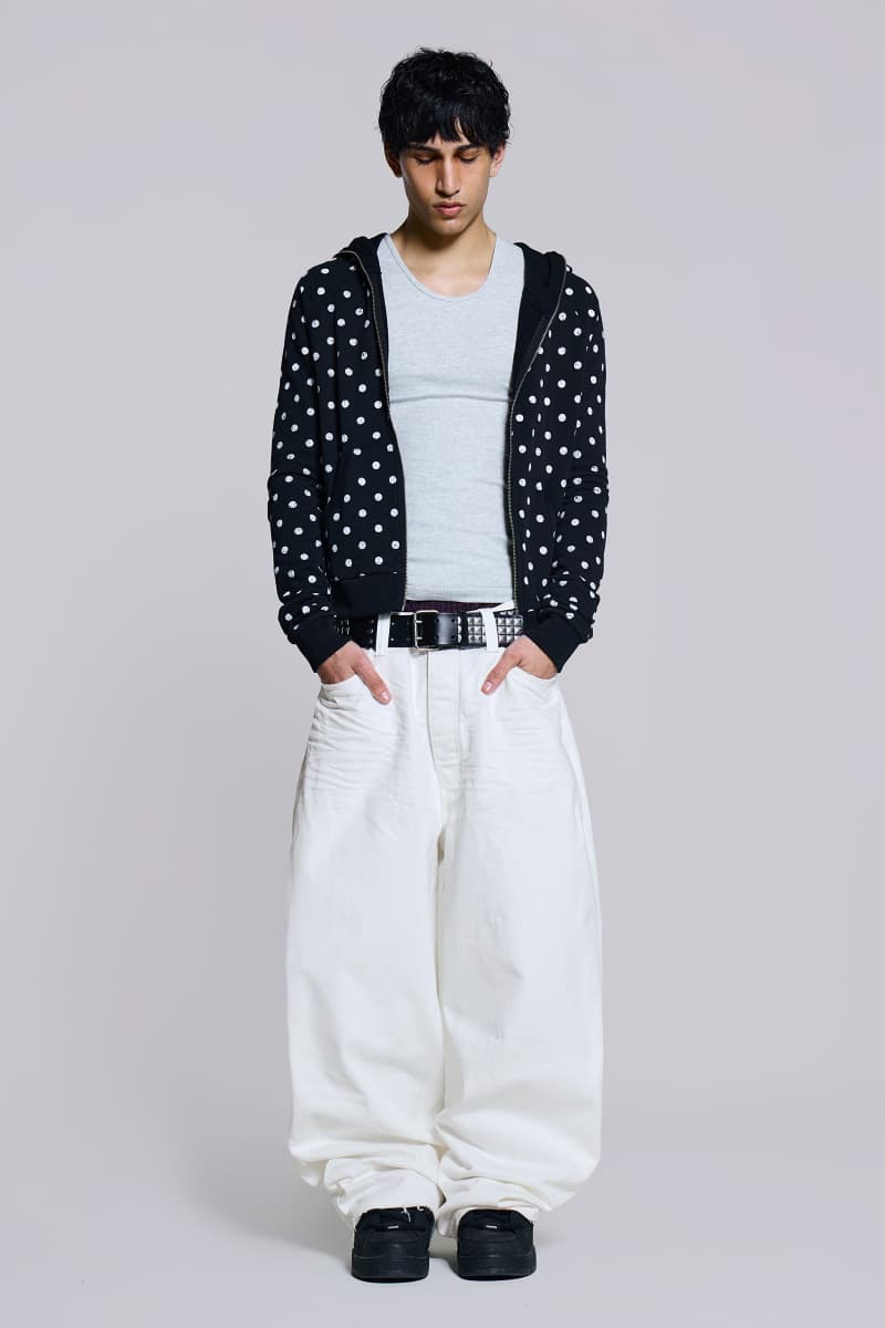 Jaded London Off White XL Colossus Jeans White