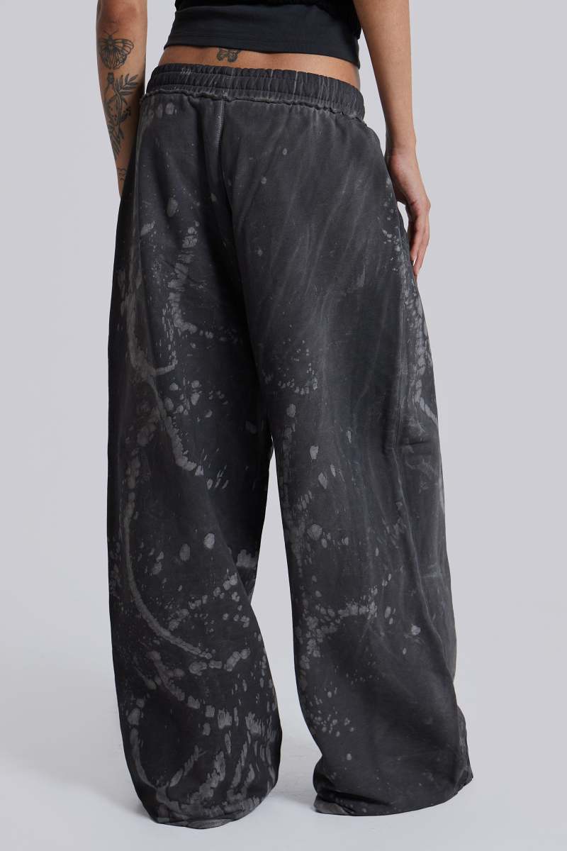 Jaded London Oil Spill Baggy Monster Joggers Grey