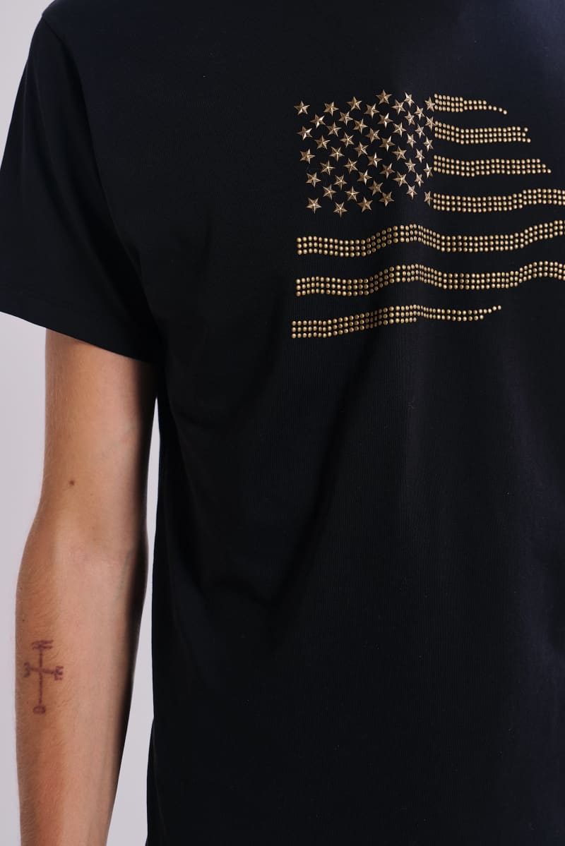 Jaded London Patriot T Shirt Black