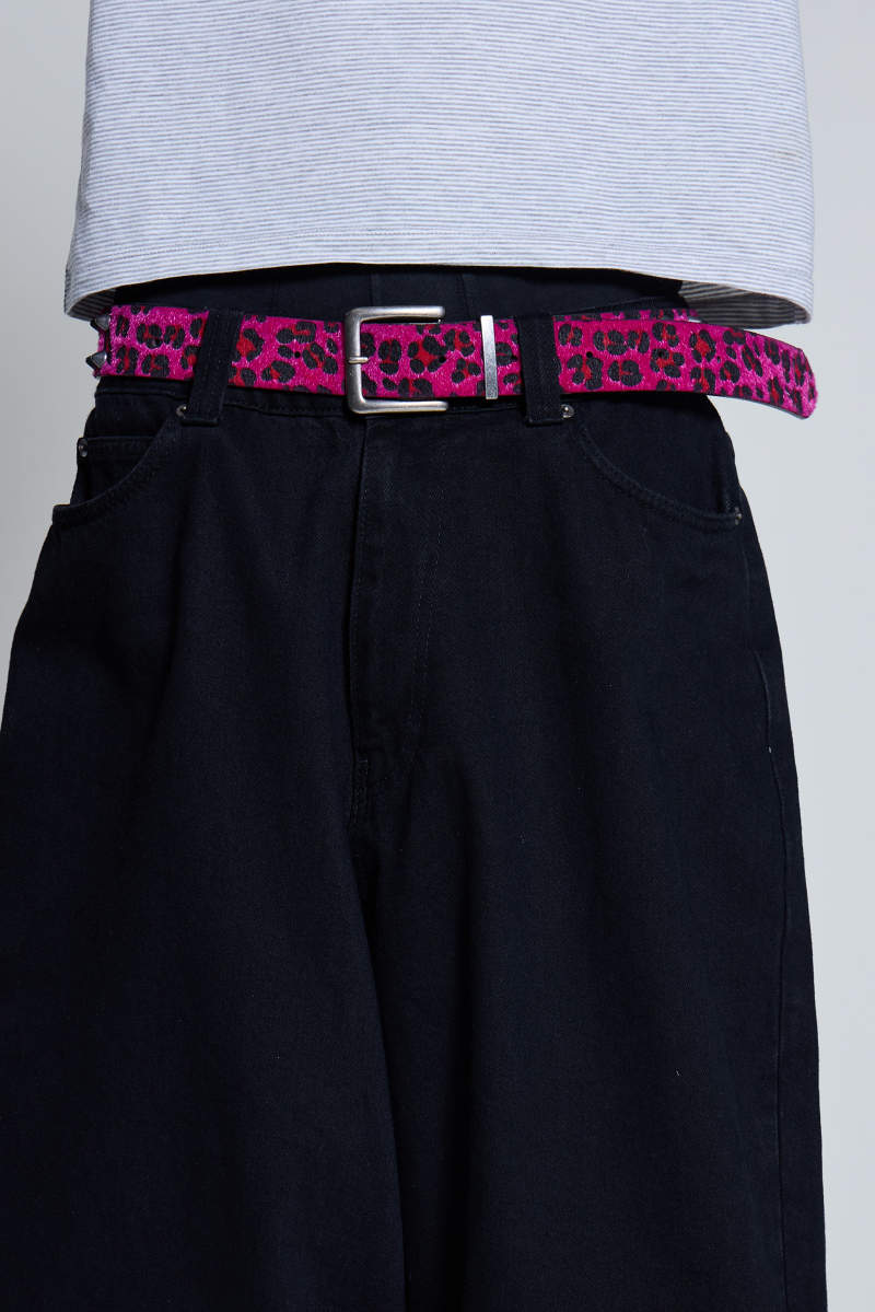 jaded london Pink Panther Studded Belt Pink