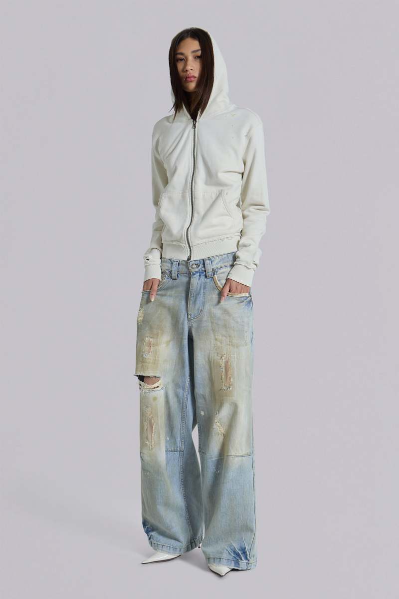 Jaded London Reef Dirty Wash Colossus Jeans Blue