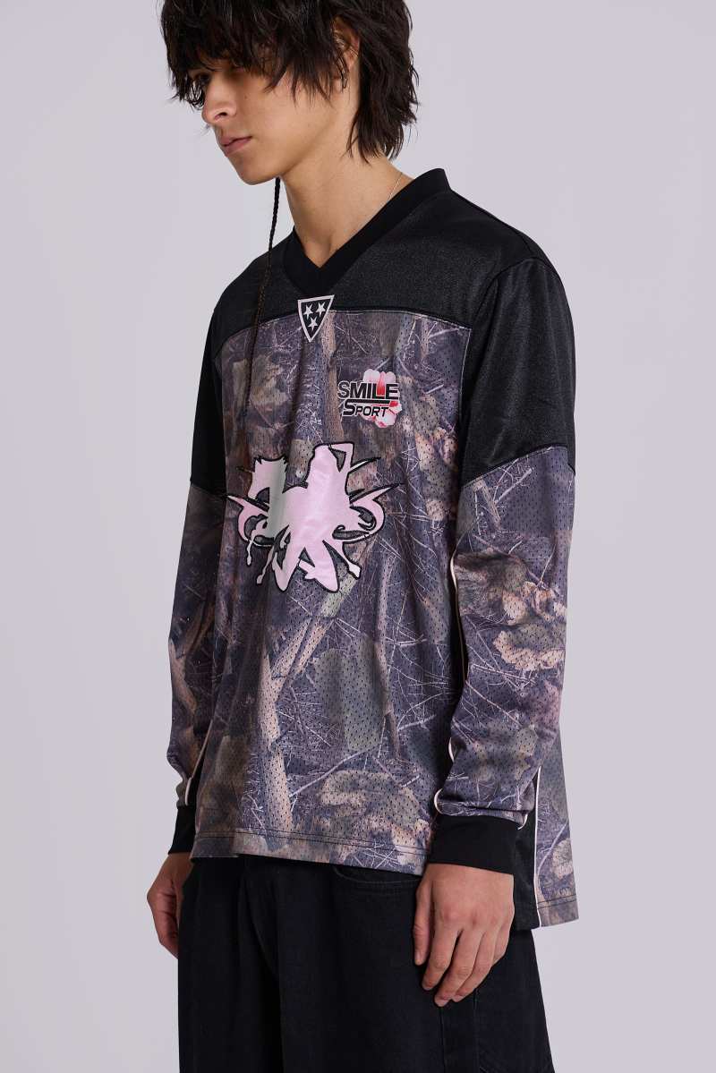 Jaded London Resident Hockey Camo Top Multi