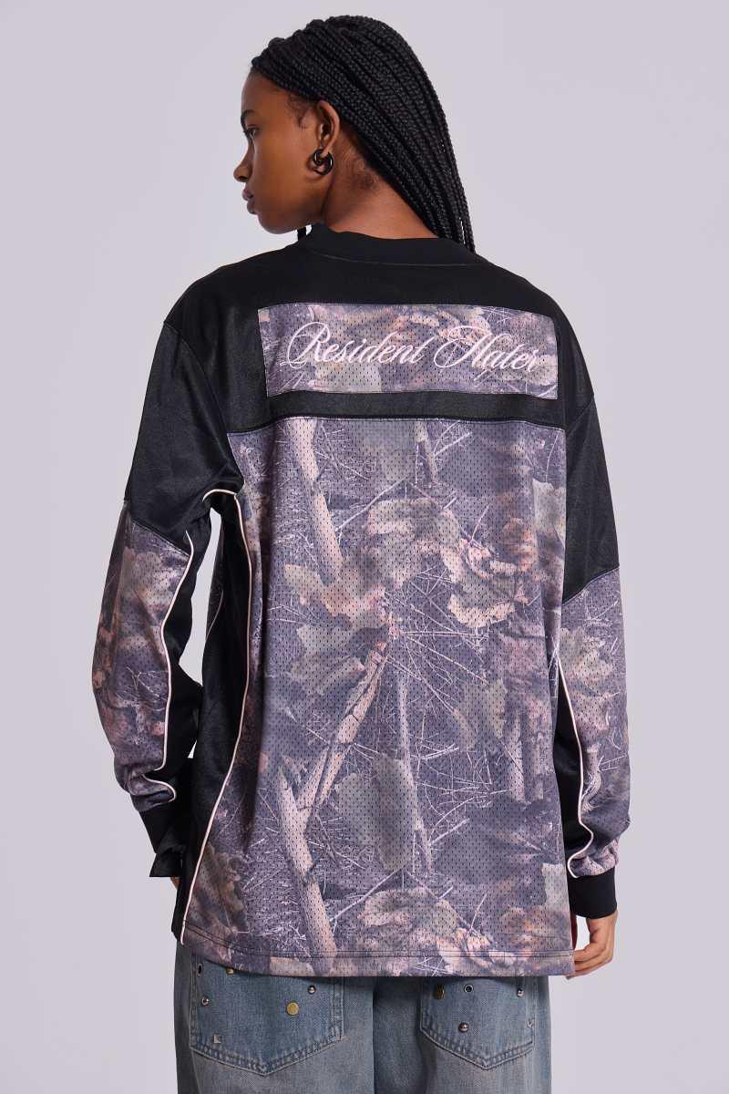 Jaded London Resident Hockey Camo Top Multi