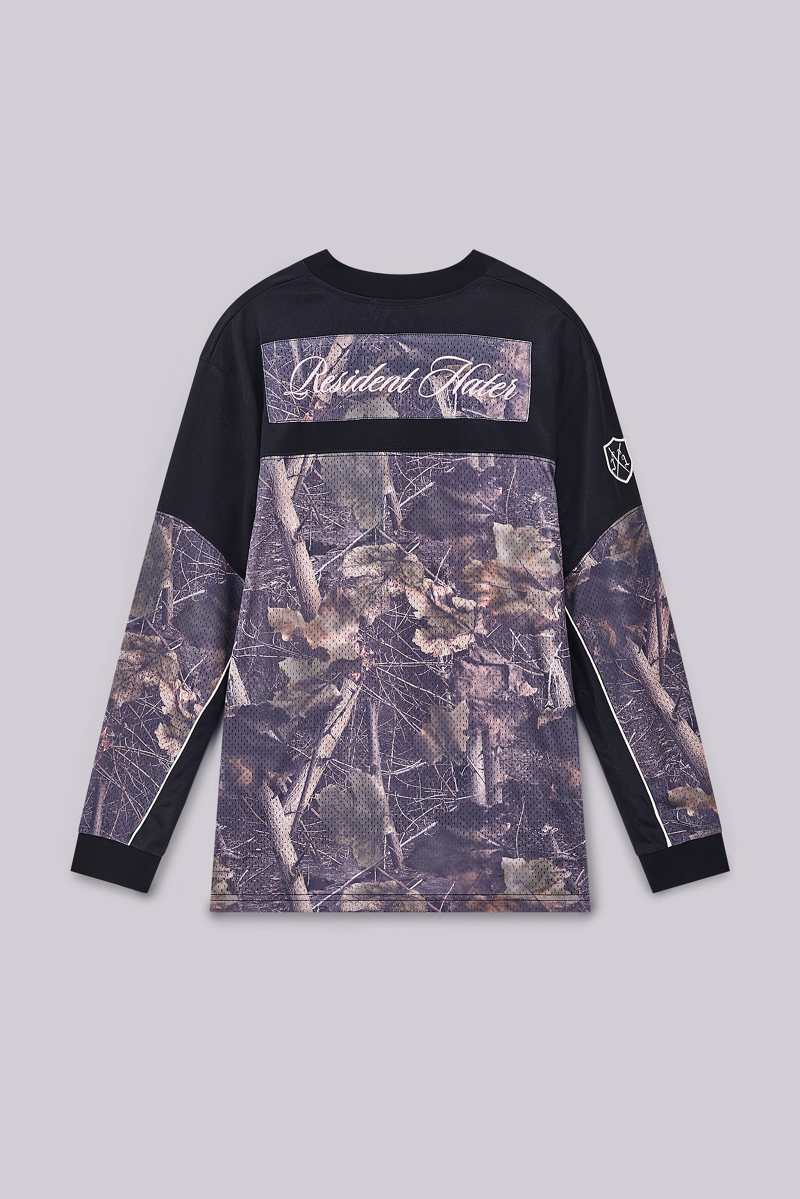 jaded london Resident Hockey Camo Top Multi