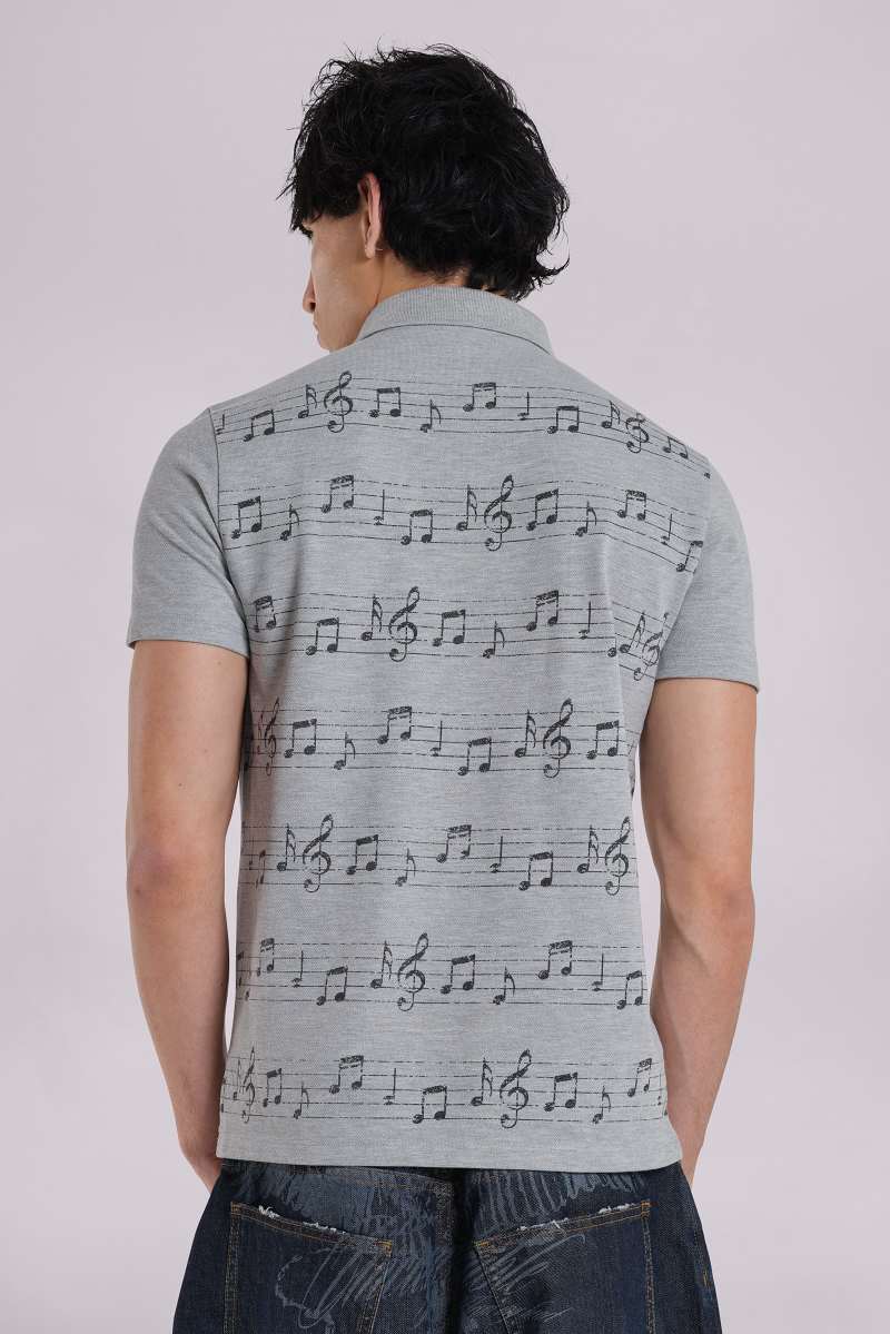 Jaded London Riff Polo Shirt Grey