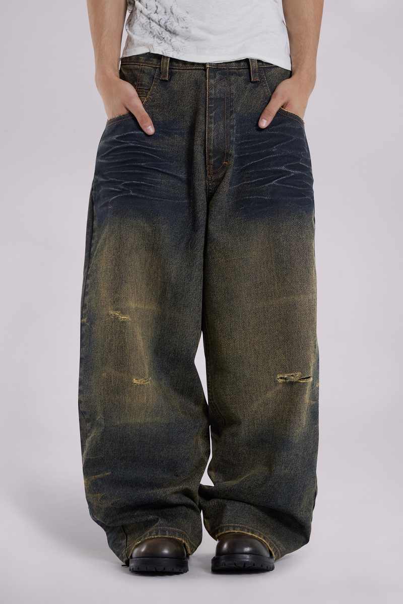 Jaded London Rusted Cinch XL Colossus Jeans Rusted
