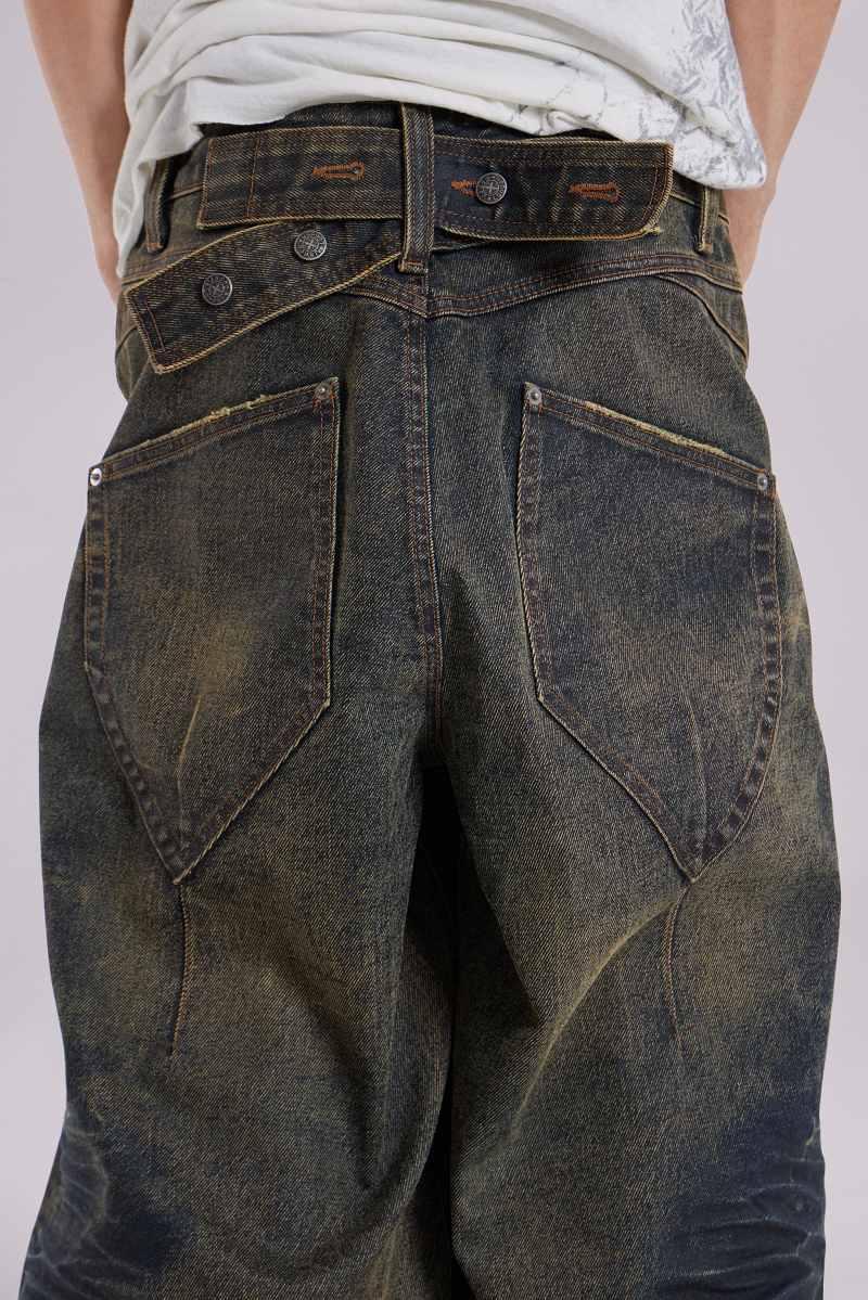 Jaded London Rusted Cinch XL Colossus Jeans Rusted