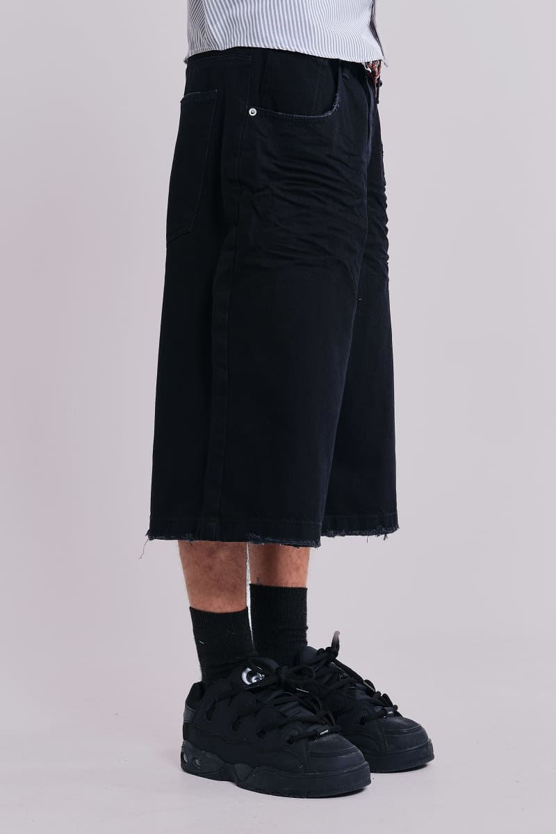 Jaded London Sand Black Colossus Jorts Sand Black