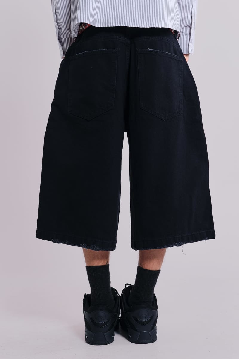 Jaded London Sand Black Colossus Jorts Sand Black