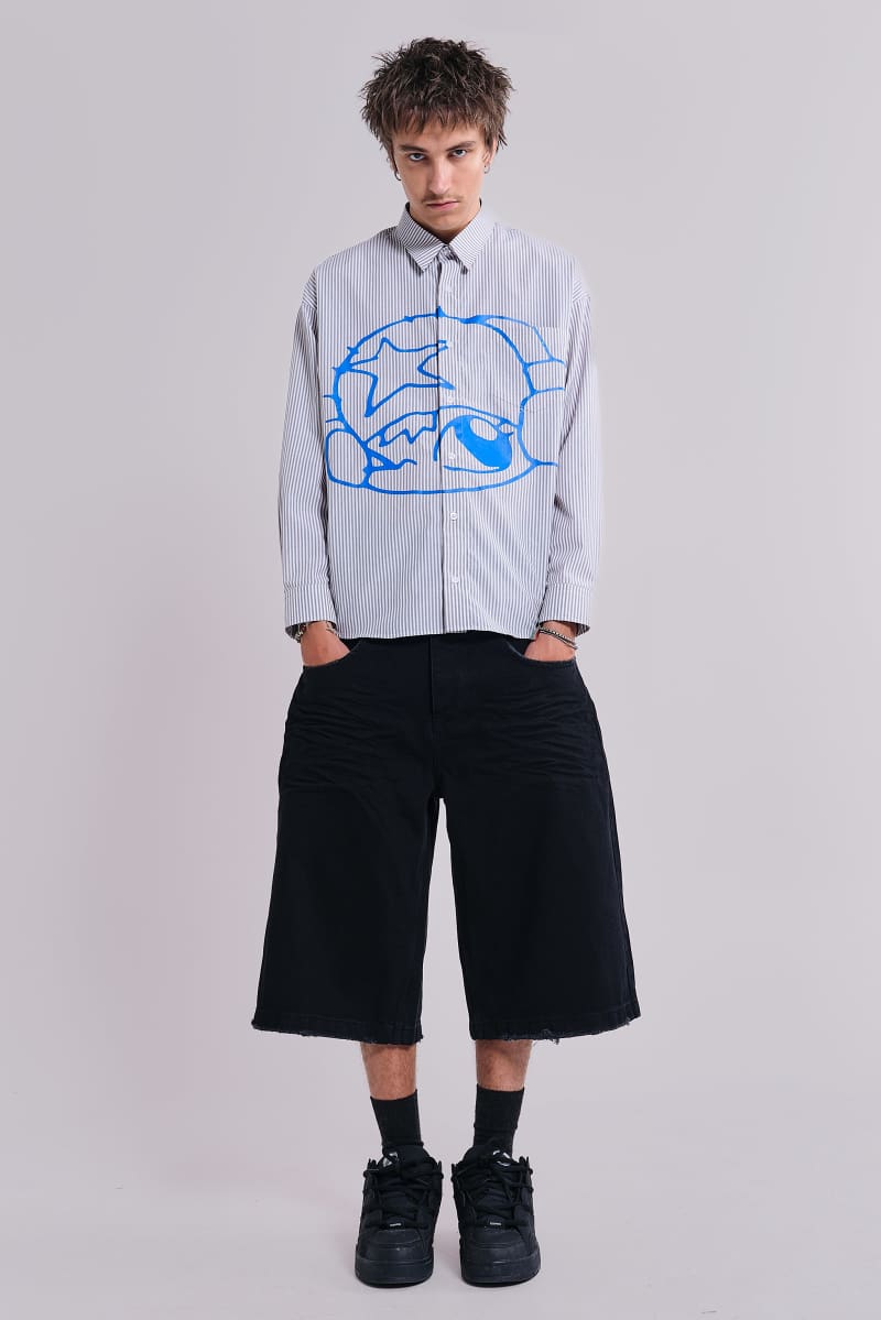 Jaded London Sand Black Colossus Jorts Sand Black