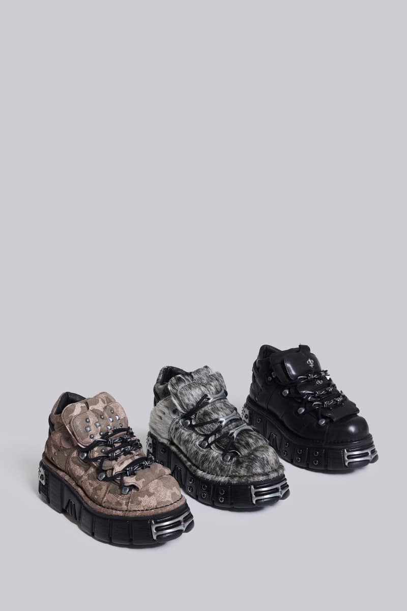 Jaded London Scythe Tower Boots Black