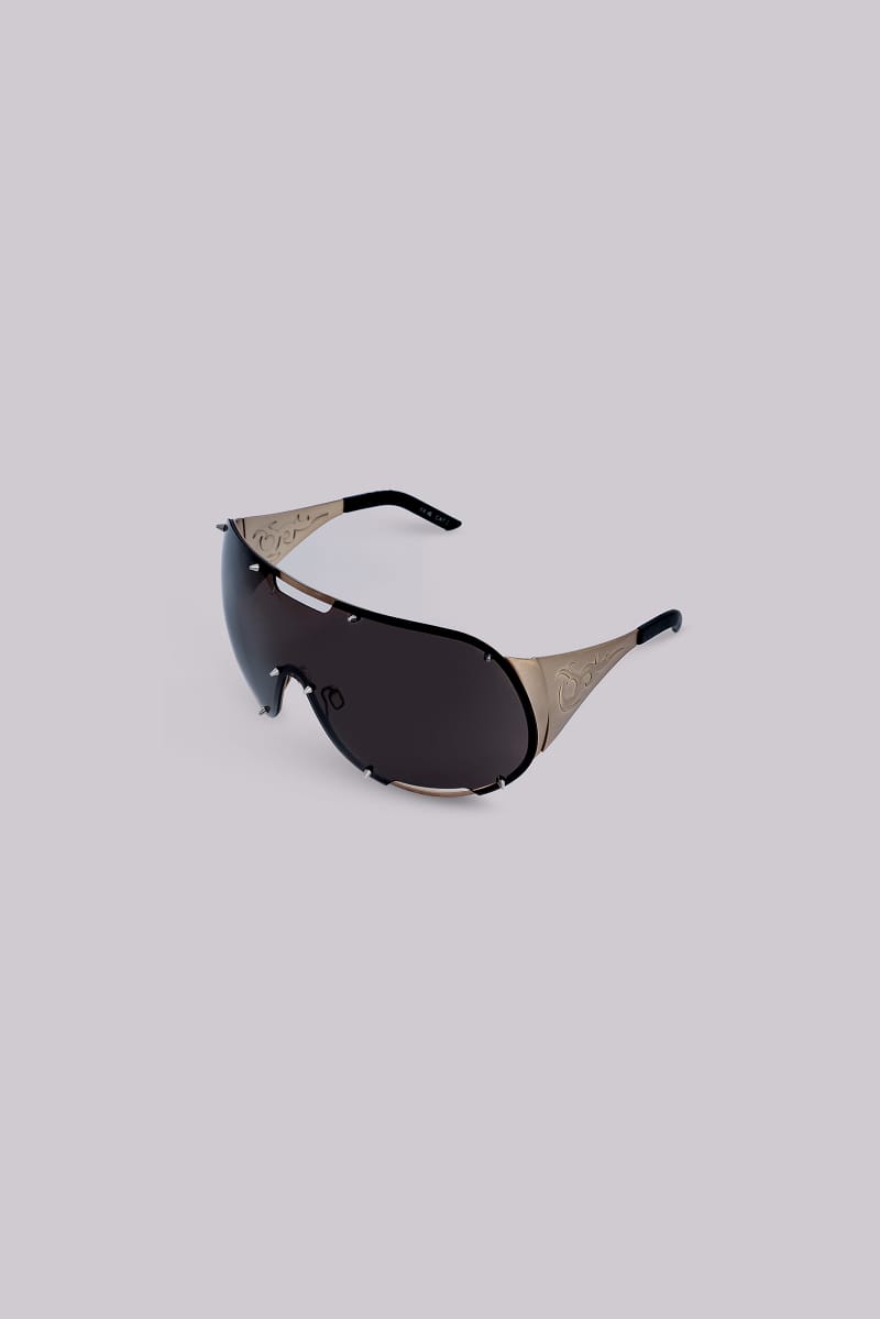 jaded london Shield Sunglasses Black