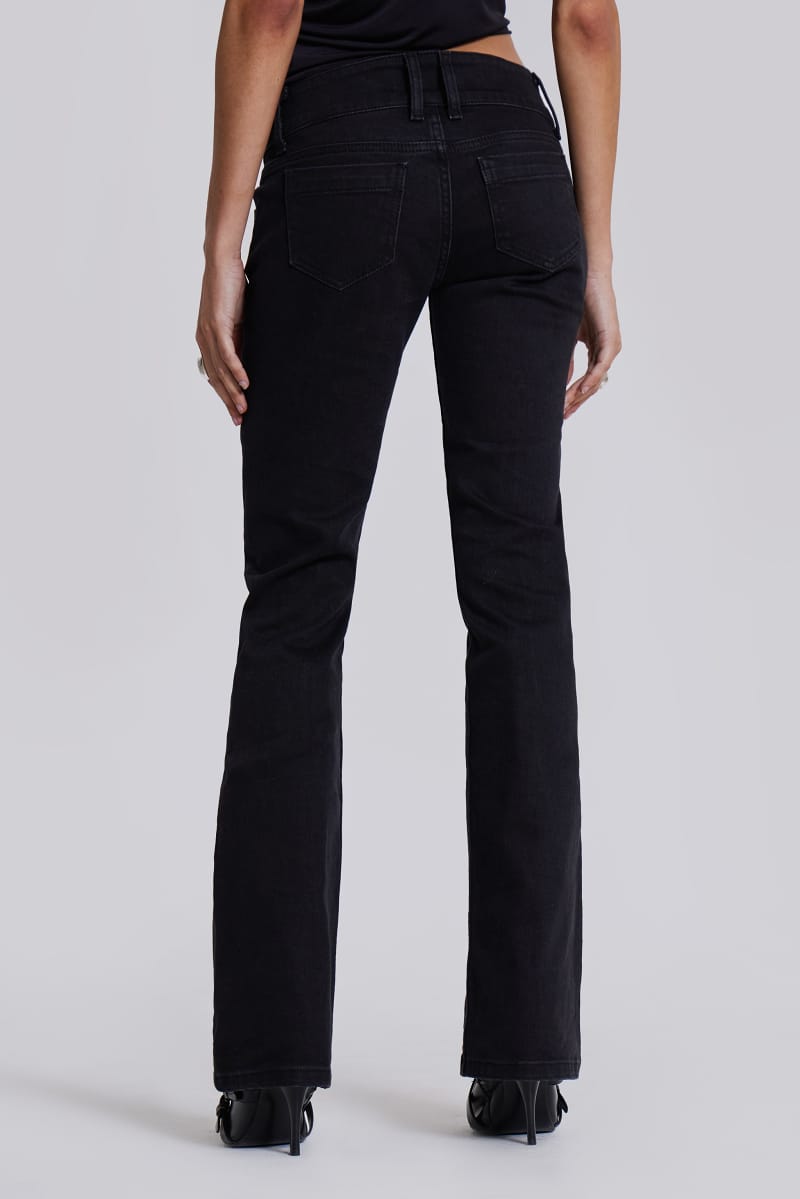 Jaded London Solid Black Thirteen Jeans Black