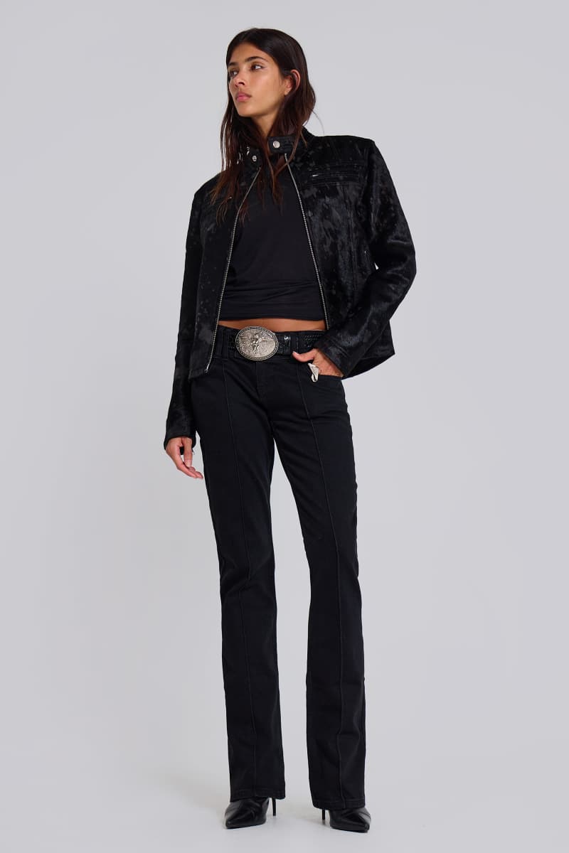 jaded london Solid Black Thirteen Jeans Black