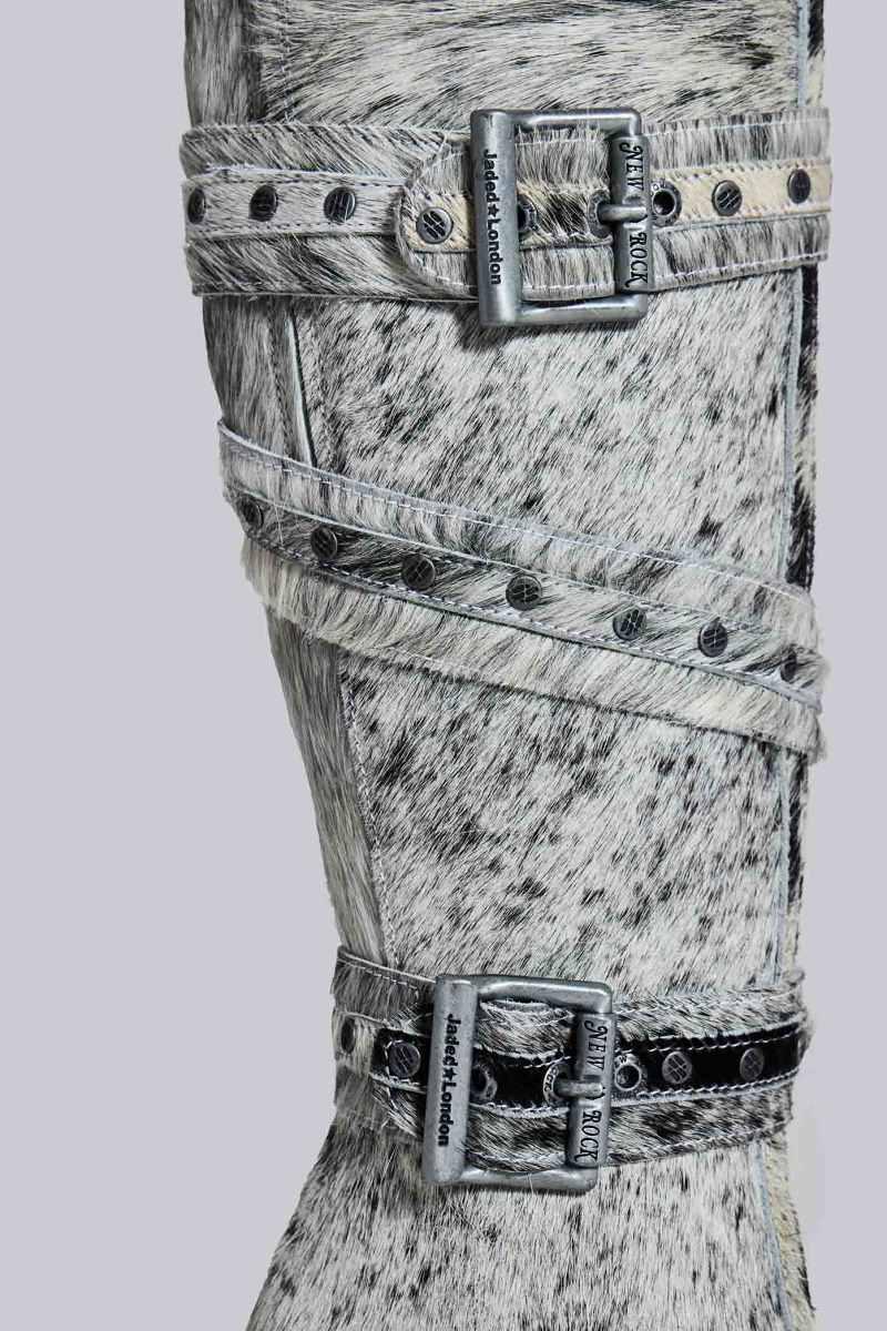 Jaded London Spirit Assassin Boots Grey