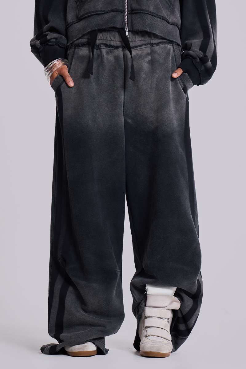 Jaded London Sporty Baggy Monster Joggers Grey